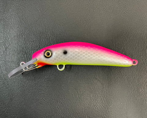 Bubblegum Shad - Chartreuse Belly - 6H