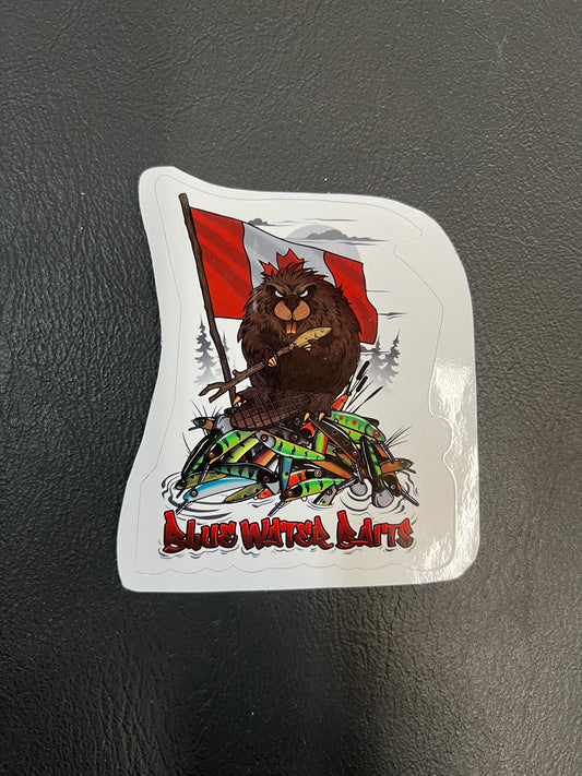 Beaver Small Sticker 4”x4”